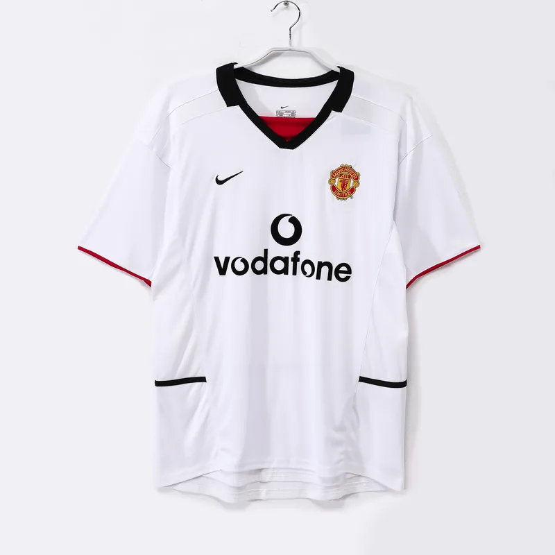 Camiseta Manchester United 2002/03 VISITANTE MANGA CORTA VERSION FAN